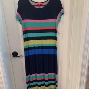 Lilly Pulitzer Tae Maxi Dress Gecko Stripe